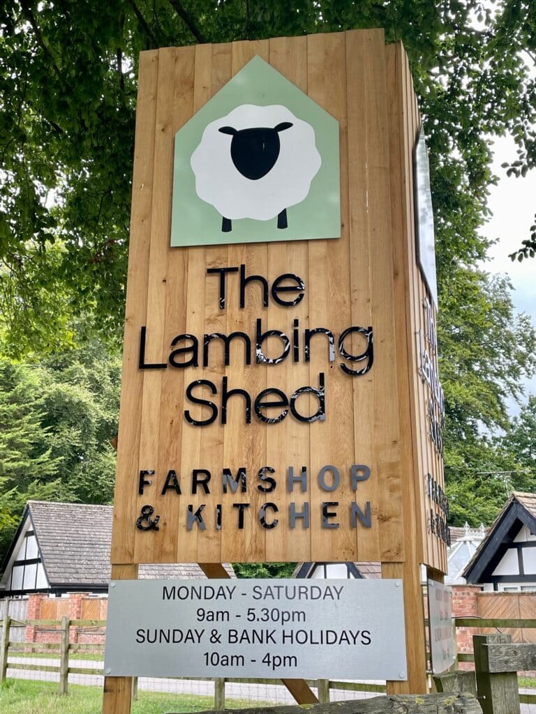 The Lambing Shed Farm Shop & Cafe Sign