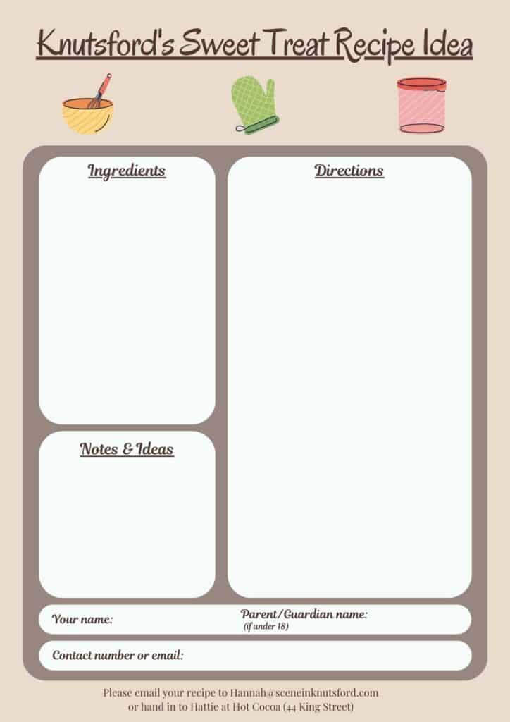 Knutsford's Sweet Treat Recipe Idea form image
