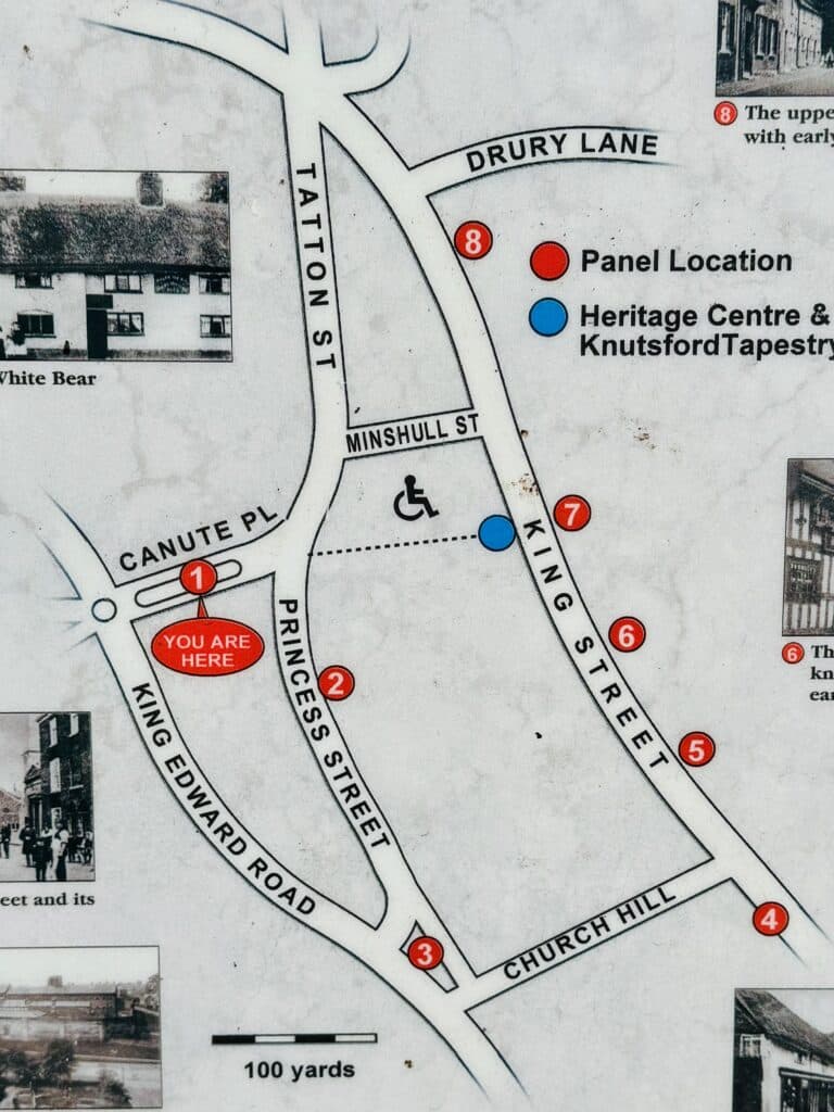 Knutsford museum in the street main map Knutsford museum in the street main map