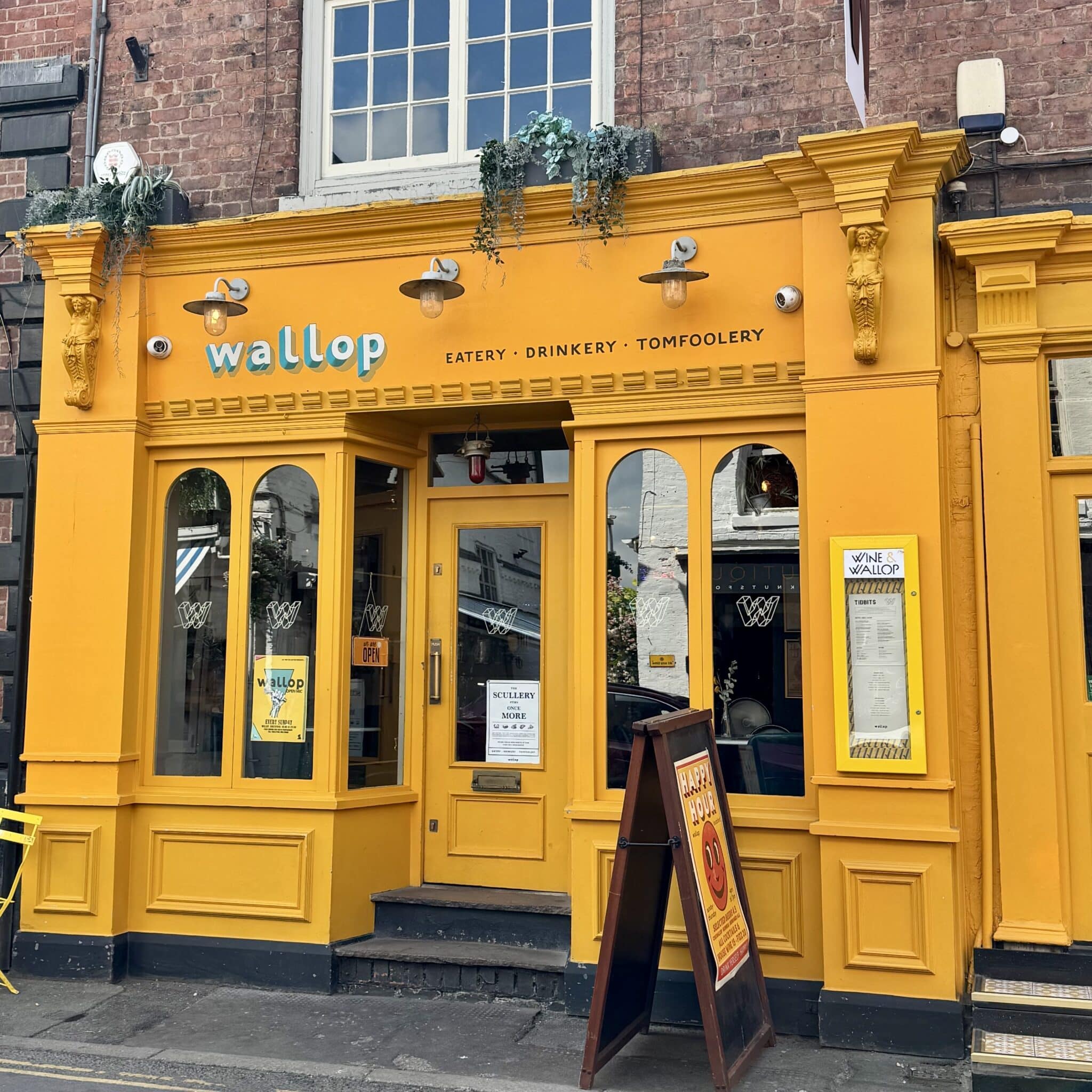 Wallop Knutsford updated yellow exterior Wallop Knutsford updated yellow exterior
