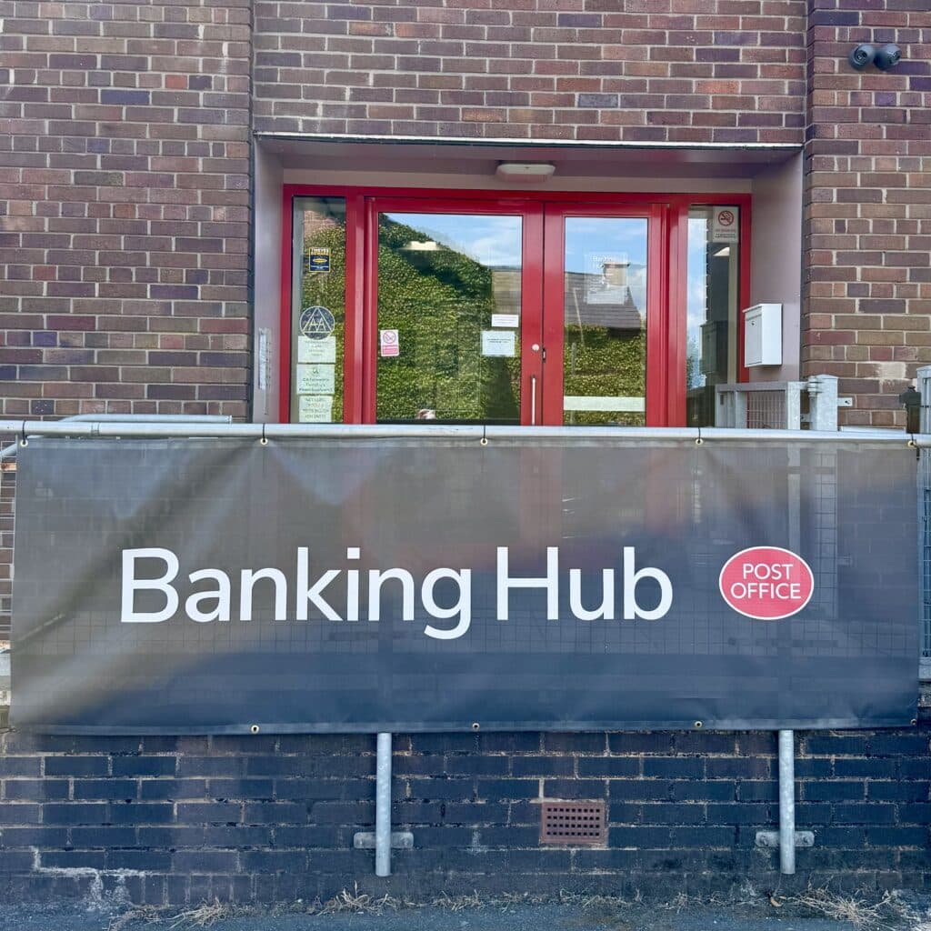 Knutsford Banking Hub entrance