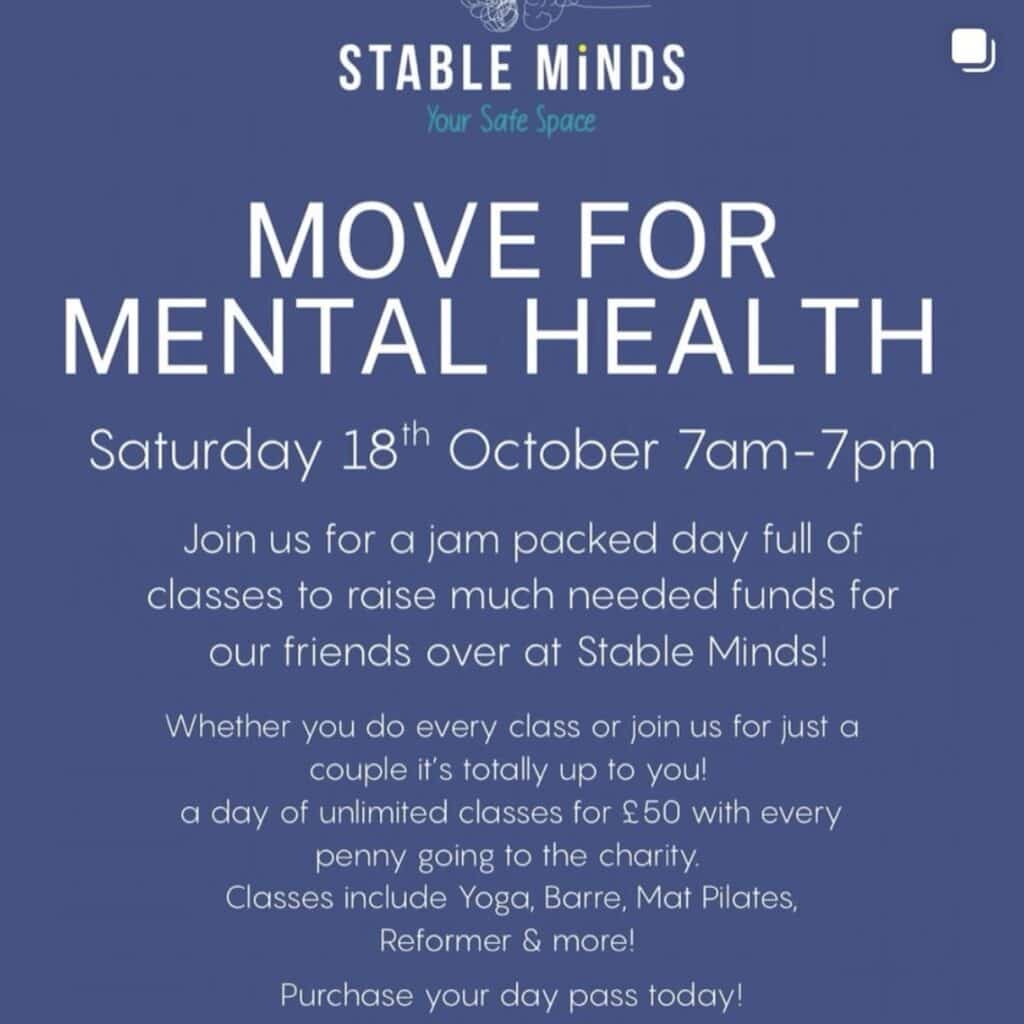 Satya Sanctuary & Stable Minds Move for mental health Satya Sanctuary & Stable Minds Move for mental health