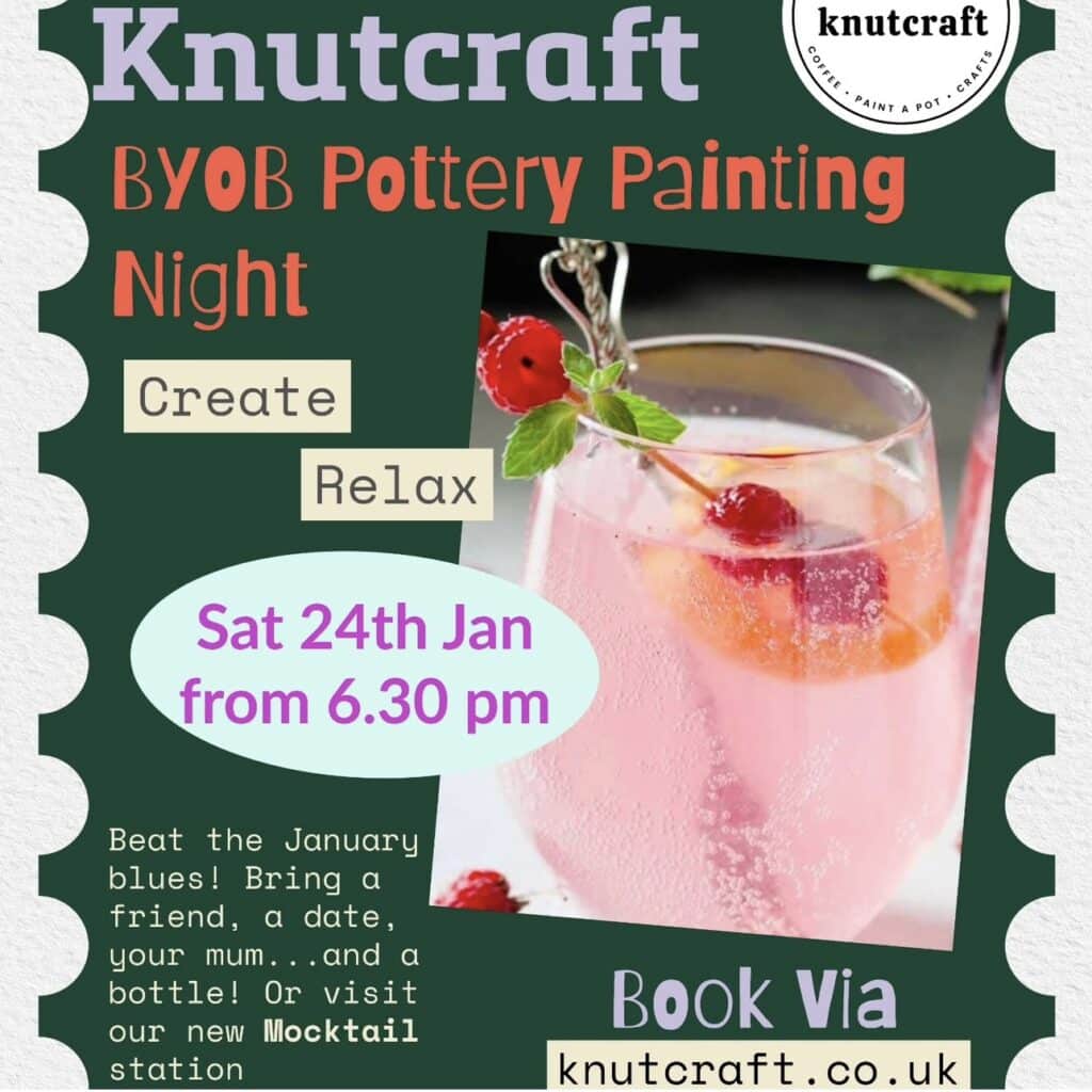 Knutcraft Jan 2026 pottery painting