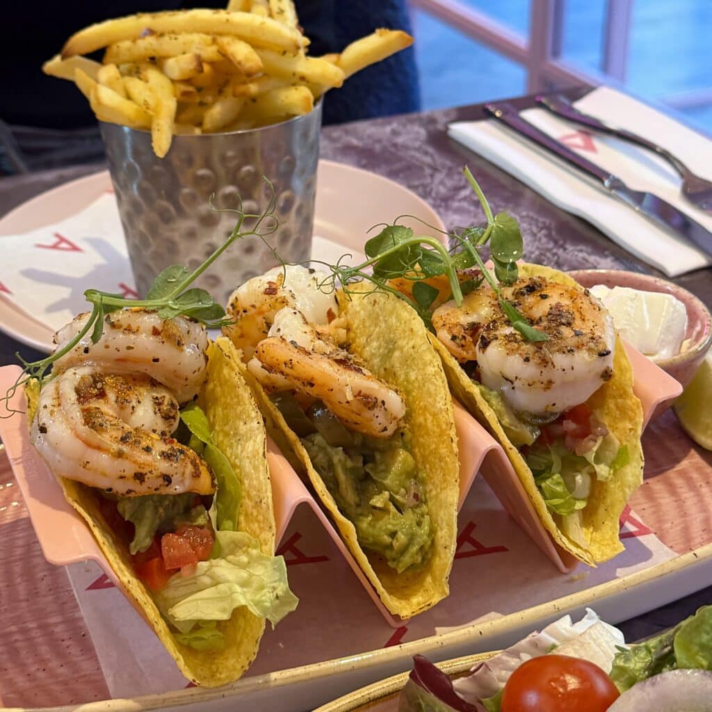 April's Kitchen Knutsford Prawn Tacos