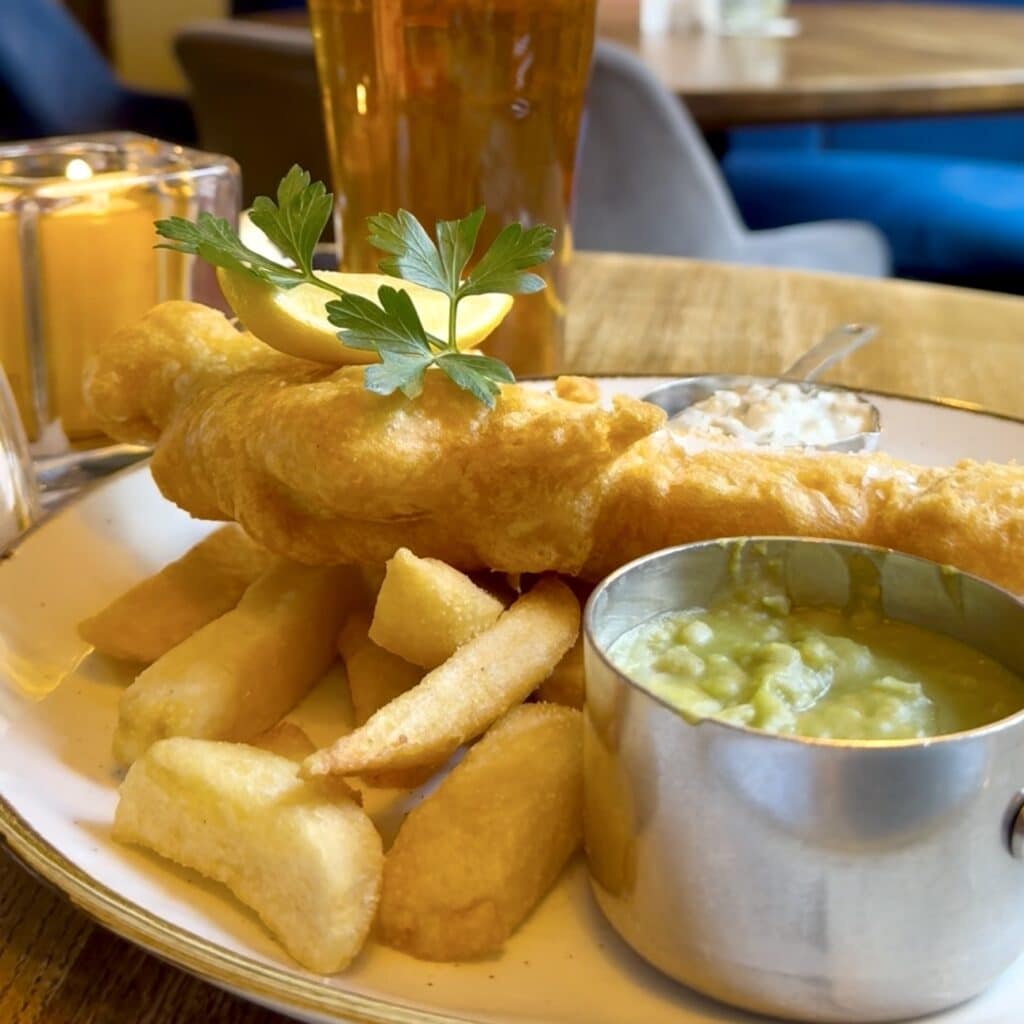Knutsford Rose & Crown Fish & Chip lunch