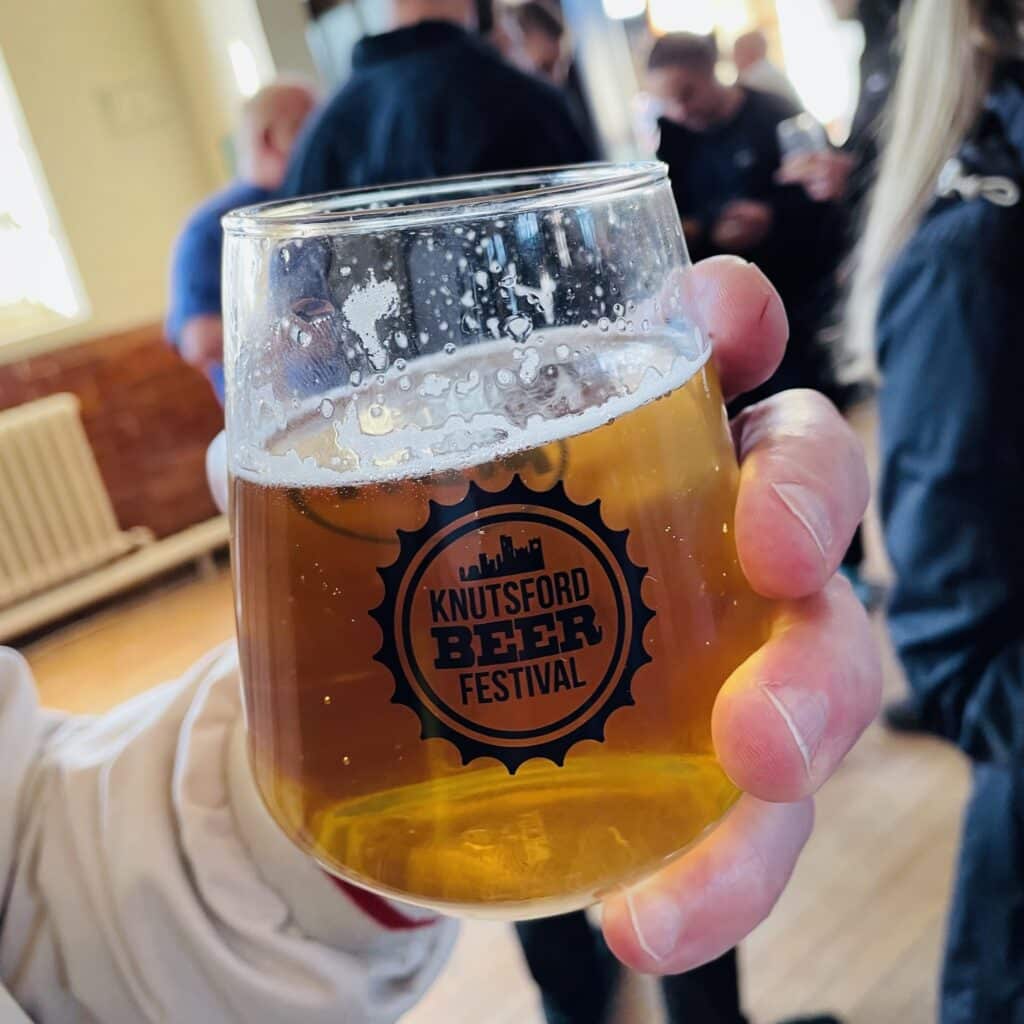 Knutsford Beer Festival beer glass