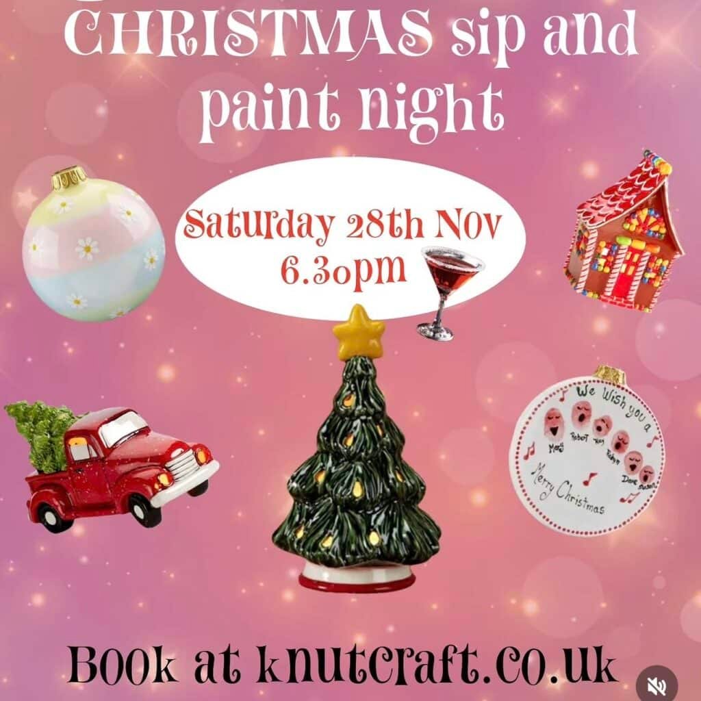 Knutcraft Christmas Paint & Sip